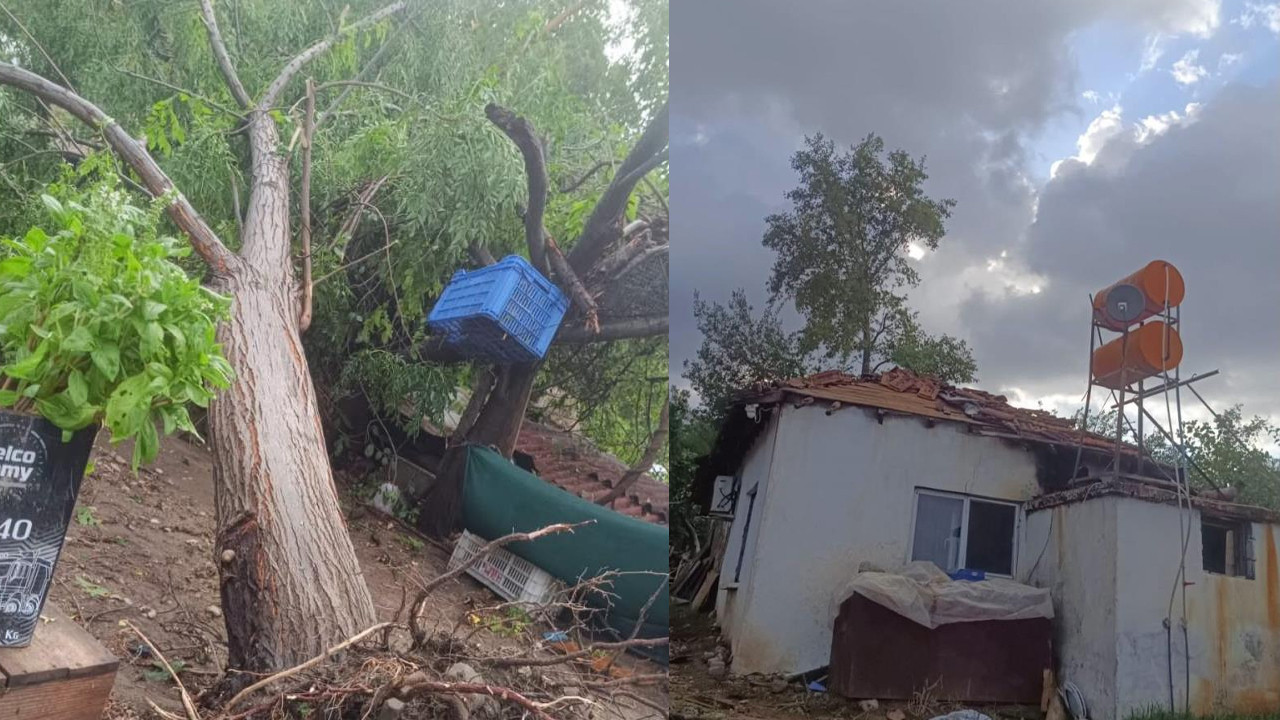 Antalya serikte saganak yagis ve hortum seralar ile evlerin catisini ucurdu temjW8vd